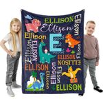 Personalized Blanket for Kids, Custom Name Blanket for Kids, Babies & Adults, Custom Baby Blanket, Unique Baby Gifts for Birthday Christmas Memorial Day