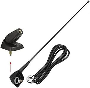 Viviance Antenne Aérienne De Toit De Base + Support Compatible avec Peugeot 106 205 206 306 307 309 406 806 807