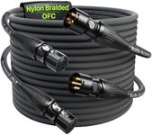 XLR Cables 20ft 2 Pack, Gold-Plated
