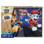 Spin Master Paw Patrol The Movie - Set of 5 Wood Puzzles with Storage Box for Kids - Ages 4 and Up, 6063152