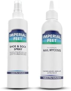 Complete Anti-Fungal Set - Extra Strong Nail Treatment for Toenails & Fingernails-Severe Nail Fungus-Antibacterial Nail Mycosis 75ML-Shoe Spray Against Nail and Foot Fungus 150ML-Yellow Nail Care