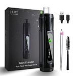 Dry Herb Vaporizer,Glass Suction Nozzle and Ceramic Heating Technique, Dry Herb Vape,LED Display, 2200 Mah Battery USB, Portable Premium Vaporizer Nicotine-Free