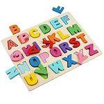 Kimuvin Wooden Alphabet Puzzles, AB