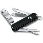 Victorinox Nailclip 580, Swiss Made, 8 Functions, Nail File, Nail Clipper, Blade, Scissors, Black