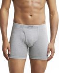 Jockey Men's Cotton Boxer Brief (Pack of 1) (8008-0105-GRYML_Grey Melange_XX-Large_Grey Melange_2XL)