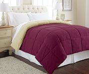 Pacific Coast Textiles REVERSIBLE DOWN ALT COMFORTER ANEMONE/WHEAT QUEEN, Polyester