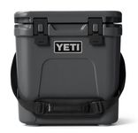YETI Roadie 24 Cool Box (Charcoal) – Portable Cooler Box with PermaFrost Insulation – Fits 33 Cans or 11.8 kg Ice – Tall Design Fits Wine Bottles – Compact Ice Cooler for Travel – 5 Year Warranty
