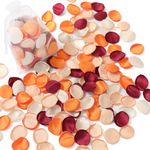 Serwalin 300Pcs Silk Rose Petals Flower Petals for Weddings Burgundy Orange Petals Fake Petals for Aisle Flower Girl Basket Bridal Shower Table Decor (4 Color Mixes)