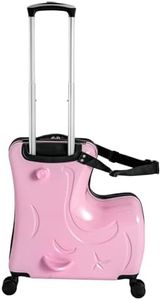 Alnemy Valise à roulettes, valise de voyage mignonne, valise pour enfant fille et garçon [avec serrure à combinaison], valise enfant pour s'asseoir dessus, valise pour enfant avec roulettes, valise