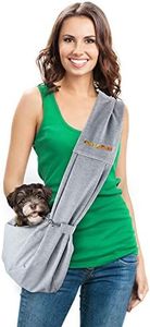 FurryFido Reversible Pet Sling Carrier for Cats Dogs up to 13+ lbs, Grey