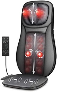 Snailax Shiatsu Neck & Back Massager with Heat, Full Back Kneading Shiatsu Or Rolling Massage, Massage Chair Pad with Height Adjustment, Relieve Muscle Pain for Back Shoulder and Neck AU Adapter