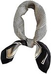 FONYVE 100% Mulberry Silk Scarfs for Women - Lightweight Square Satin Head Scarf - Small Silk Hair Scarf for Sleeping 21" x 21"