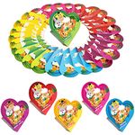 JOYIN 24 Packs Valentines Animal Building Blocks with Hearts Party Favors Boxes for Kids Valentine Classroom Prize Supplies, Classroom Gift Exchange School Rewards