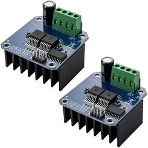 2-Piece Set of BTS7960 43A High-Power Motor Driver Modules, Ideal for Arduino with Current Limiting Function and Suitable as Smart Car Driver Modules