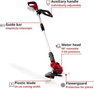 Einhell 18V Cordless Grass Trimmer & Edger – 24cm, 20 Blades, Power X-Change