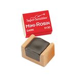 D'Addario Mini Rosin - Super Sensitive Rosin - Violin Rosin, Cello Rosin, Viola Rosin - Bow Rosin - Apply Easily with Quick Response - Dark - 48 Pack