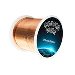 99.9% Pure 20 Gauge Copper Wire for Jewelry Making, 1 lb (315 FT) Copper Wire for Art Crafts Design,Electroculture, Soft Copper Wire