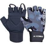 Kobo Gym Gloves WTG-80 for Men and Women, Gloves for Professional Weightlifting, Fitness Training and Workout