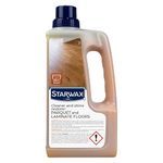 STARWAX - Gloss Care Product for Parquet and Laminate Floors - Cleans and Restores Shine - Non-Slip - No-Rinse - 1L - Up to 750m²