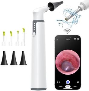 ScopeAround Wireless Otoscope with Light Ear Camera, 3.9mm Ear Wax Removal Tool Camera, 720P HD with 6 LED Lights, WiFi Wireless Otoscope Camera, Ear Scope Compatible with Android and iPhone