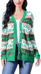 KOJOOIN Ugly Christmas Cardigan for