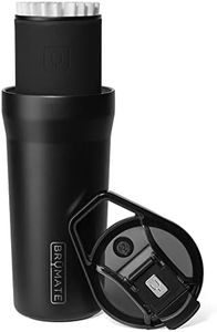 BrüMate Pour Over 20oz Insulated Coffee Mug | 2-in-1 Travel Coffee Maker with 100% Leakproof Lid | Insulated Coffee Tumbler | Travel & Camping | Comes with Filter Dripper | BPA-Free (Matte Black)