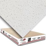 Suspended Ceiling Fine ND Fissured Board Office Acoustic Tiles, 1195mm x 595mm, Fit in a 1200mm x 600mm Grid System, 8 Tiles Box