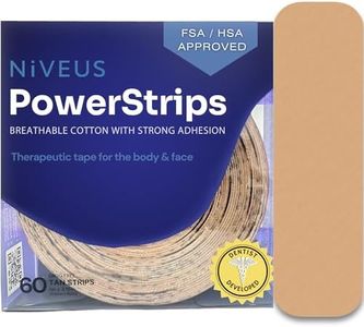 Niveus PowerStrips, Dentist Developed, Elastic Therapeutic Tape (60 Strips)