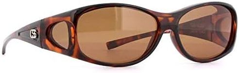 Overspex Over-the-Top Sunglasses - LUCIDO Fitover Sunglasses for Prescription Eyewear (Tortoiseshell, Brown)