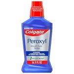 Colgate Peroxyl Mouth Sore Rinse, Mild Mint - 500mL, 16.9 fluid ounce