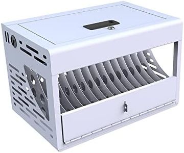 pouseayar 16-Unit Tablet Cart - White - Fully Assembled