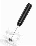 Maestri House Rechargeable Milk Frother, Handheld Electric Foam Maker Waterproof Detachable Stainless Steel Whisk Drink Mixer Foamer Mini Blender for Matcha, Lattes, Cappuccino
