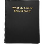 What My Family Should Know Estate Planning Spiral Bound Record Book