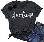 Auntie T Shirt Women Cute Love Hear