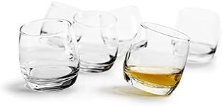 Sagaform Rocking Whiskey Tumbler Glasses, 6 3/4-Ounces, Set of 6