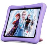 plimpton Upgraded Android 14 Kids Tablet, 10 Inch Tablet for Kids with Case Included, Octa-Core, Kids Space, Parental Control, 4GB+64GB, WiFi, BT5.3, YouTube, Great Gift for Toddler(Purple)