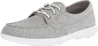 Skechers Women's GO WALK LITE - Isla Shoes, Grey, 7.5 M US