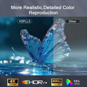 VOPLLS 4K Smart Projector – Home Theater WiFi Bluetooth