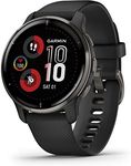 Garmin Venu 2 PLUS (45 mm), AMOLED GPS Smartwatch with All-day Advanced Health and Fitness Features, Voice Functionality, Music Storage, Wellness Smartwatch with up to 9 days battery life, Black