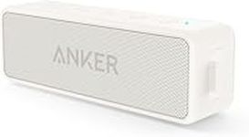 Anker Soundcore 2, 12W Dual-Driver, Portable Bluetooth Speakers for Daily Use, and Wireless, Extended Battery Life, 24-Hour Playtime, IPX7 Water Resistant, Built in Mic, 66 ft Bluetooth Range- White