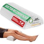 ComfiLife Bolster Pillow for Legs, Knees, Lower Back - 100% Memory Foam Half Moon Pillow - Semi Roll Pillow for Lower Back Pain Relief - Great as Under Knee Pillow, Leg Rest Pillow, Lumbar Pillow