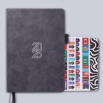 DOODLE | 2025 A5 Productivity Planner Kit | Undated | Hard Bound |288 Pages |12 Monthly Planners + Pocket Meal Planner + 200+ Stickers + Motivational Quote Cards + Tear Away Bookmarks l Activity Tracker l Monthly Review Pages l to do Lists [2025]