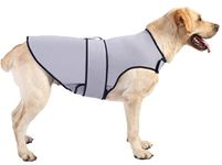 Sychien Dog Anxiety Dog Jacket,Thunder Calming Shirt Vest for Large Big Dogs,Bluish Grey 3XL