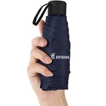 Small Mini Umbrella with Case by GAOYAINIG Light Compact Design Perfect for Travel Lightweight Portable Parasol Outdoor Sun&Rain Umbrellas Navy