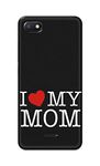 PRINTFIDAA I Love My Mom Hard Back Case Cover for Redmi 6A Back Cover -(N7) KAT1006