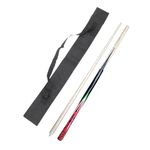 JBB Pool Cue Stick, 12mm, with Carry Cue Cover for Billiards and Pool Tables