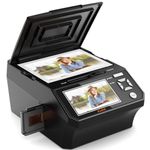 Film & Photo Scanner with 5" LCD Screen, Converts 135/110 Film Negatives & Slides, Photo, Business Card to 22MP Digital Photos, 8GB SD Card Included