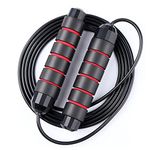 Redify Jump Rope,Jump Ropes for Fitness for Women Men and Kids,Speed Jumping Rope for Workout with Ball Bearings,Adjustable Skipping Rope for Exercise&Slim Body at Home School Gym (Red)