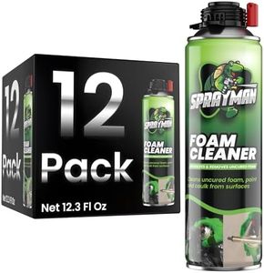 SPRAYMAN Spray Foam Gun Cleaner - Expanding Polyurethane Foam and Insulation Sealant Remover | 12 Pack Can 12.3 Oz.