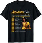 Funny Aquarius Facts Awesome Zodiac Sign Horoscope Birthday T-Shirt